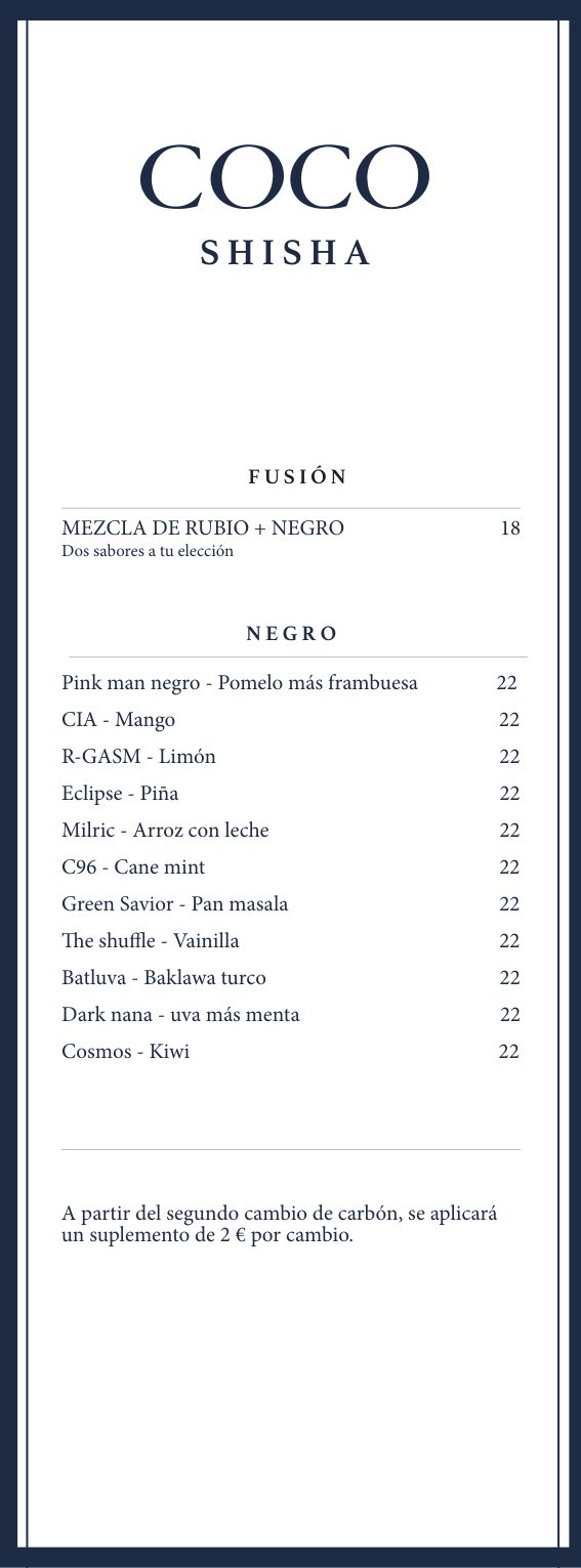 COCO Menu Page 3